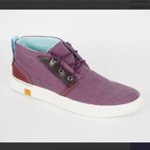 Timberland Women's Lace Up Amherst Purple Mid Ankle Boots